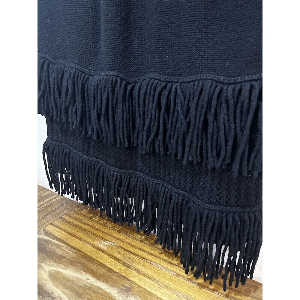 Rebecca Taylor Fringe Knit Wool Cardigan Sweater Women’s Small